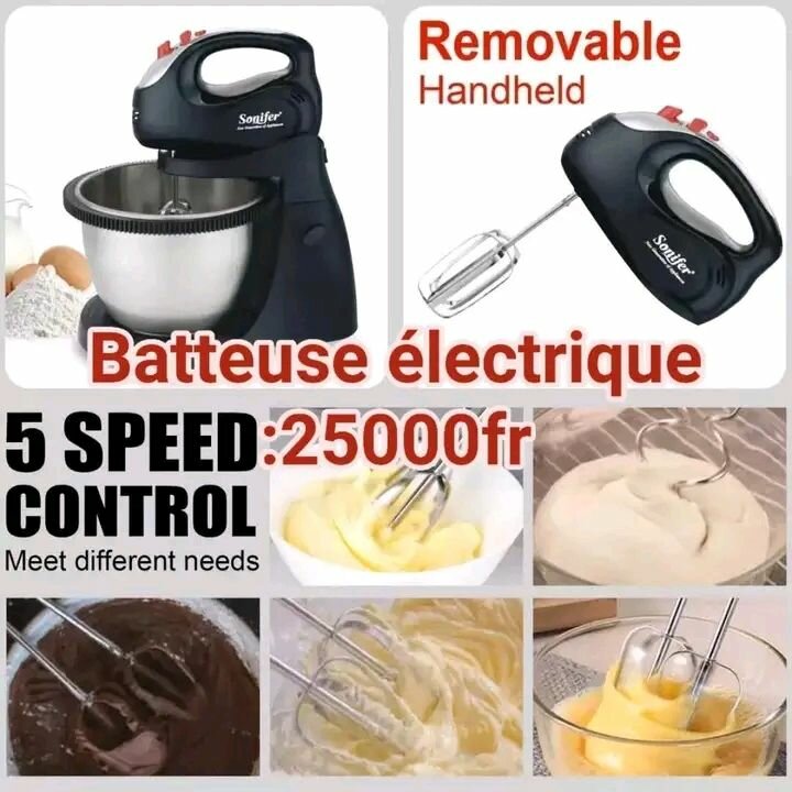 Sonifer Batteuse Électrique 5 Vitesses