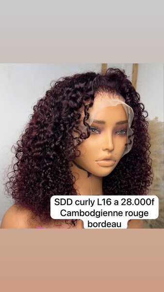 Perruque Bouclée Lace Front