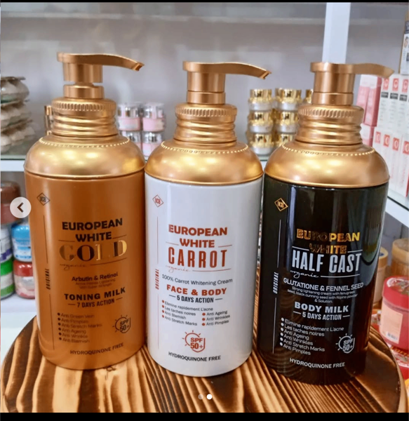 European White Face and Body lotion