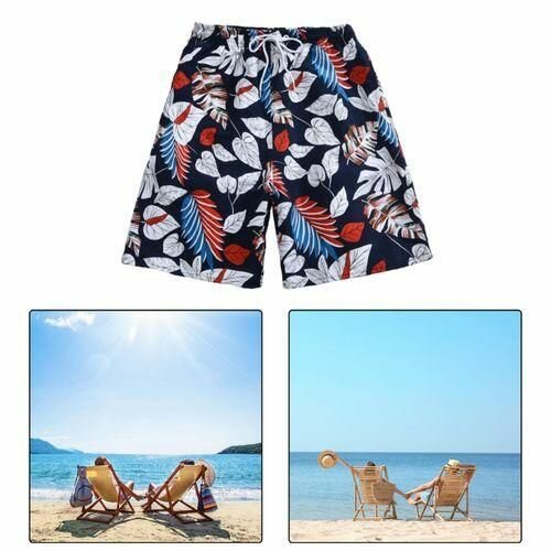 Beach Shorts Men Baggy With Pockets Beach Swimsuit For