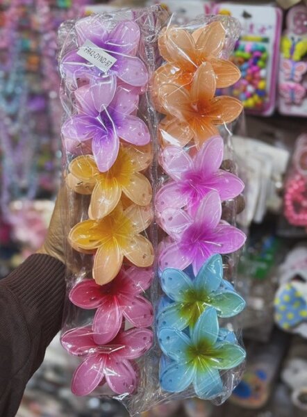 Pinces à fleurs colorées