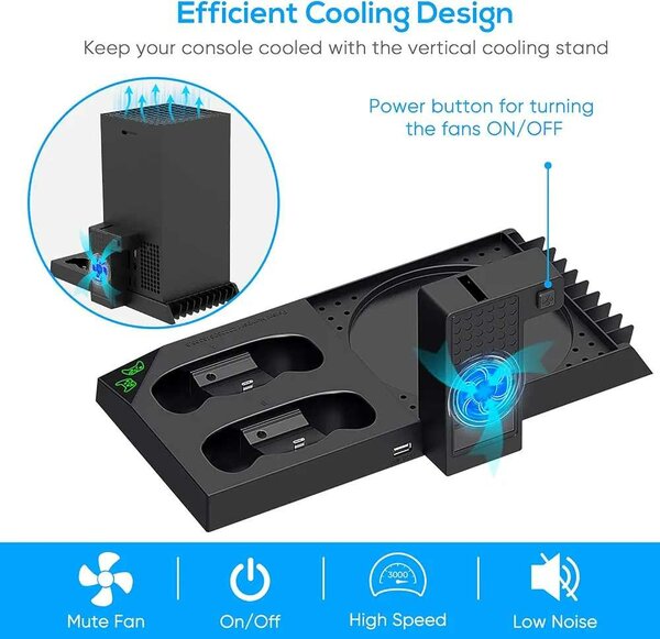 Refroidisseur xbox série x avec station de charge