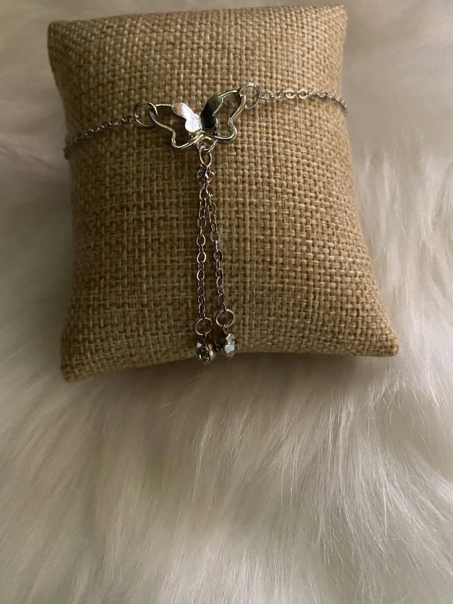 Butterfly braclet silver