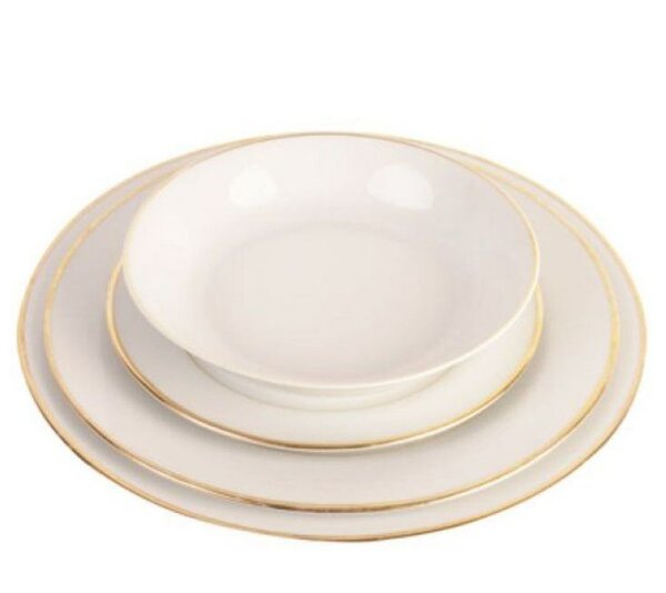 Service de table en porcelaine dorée