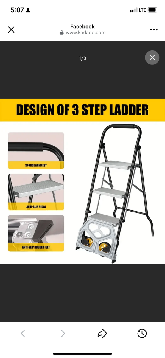 Folding Hand Truck Step ladder