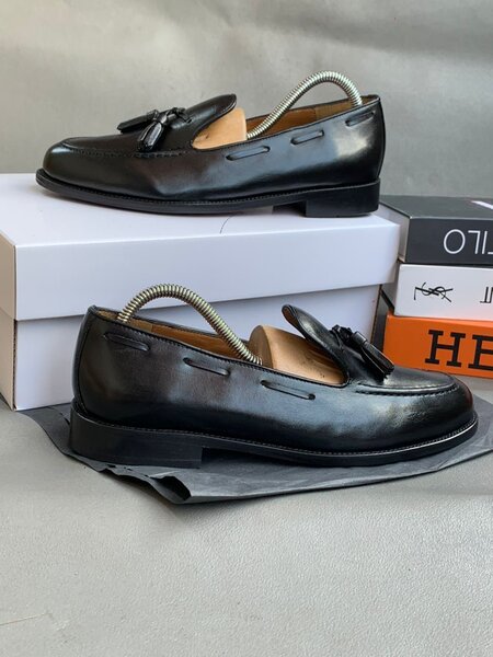 Mocassins en Cuir Noir Classique