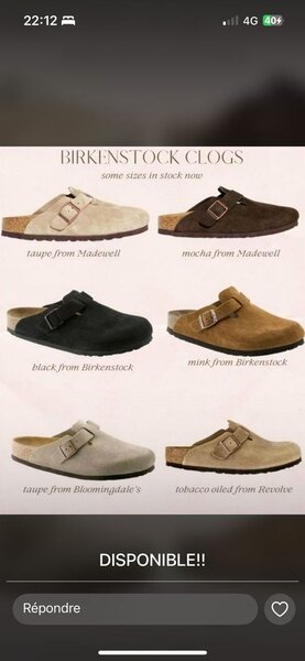 Sabots en cuir Birkenstock