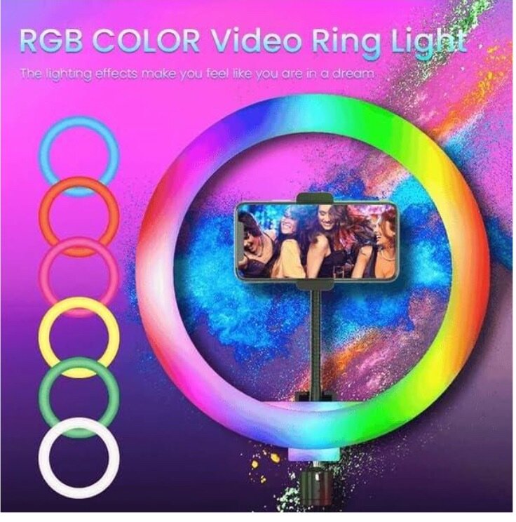 Lumière Anneau LED RGB 12 p