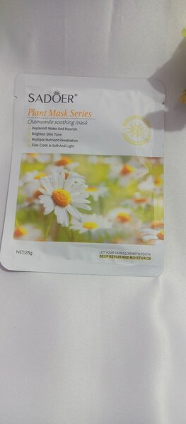 Chamomile face mask