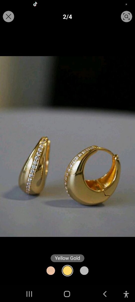 Small hoop earrings