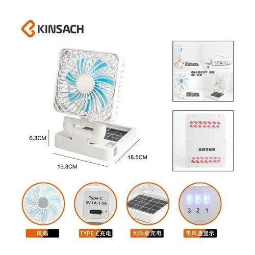 Mini Ventilateur Solaire Et Pliant Rechargeable Automatique