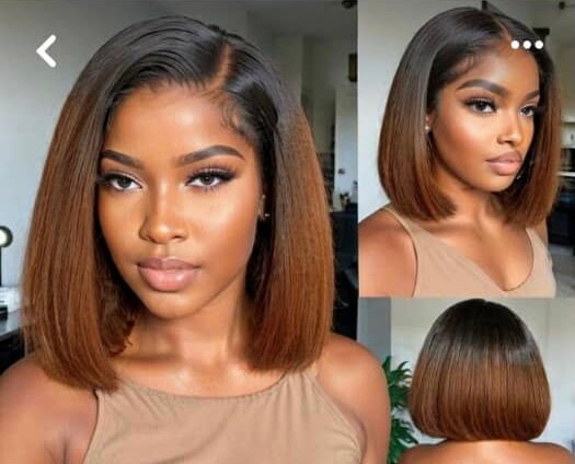 Perruque Bob Lisse Élégante 12