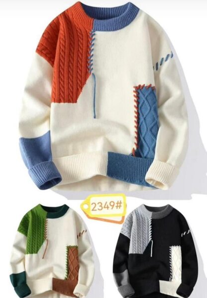 Pulls colorés à franges et motifs