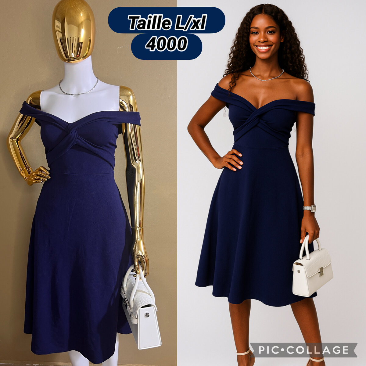 Robe Épaules Dénudées Élégante