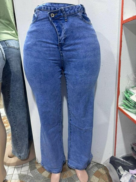 Jean femme taille haute