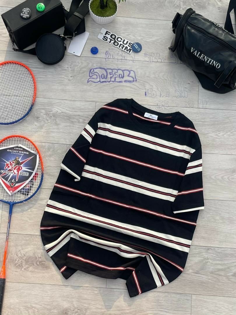 T-shirt rayé décontractée