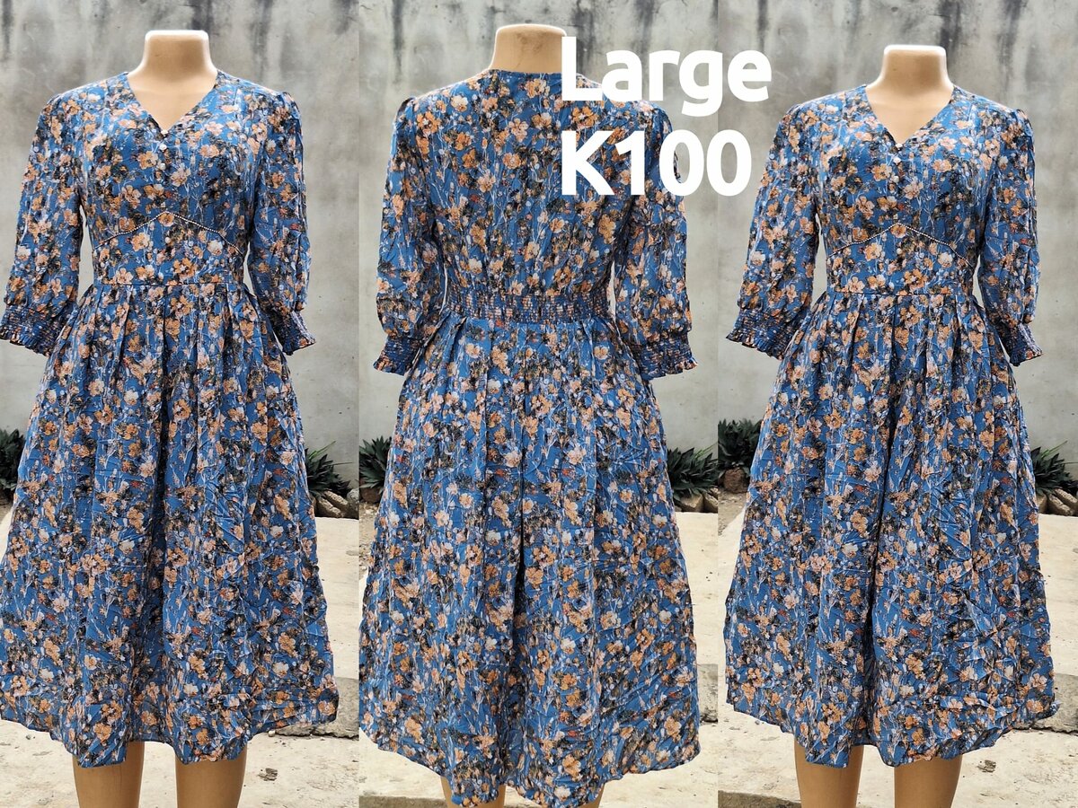 Beautiful and high-quality women's dress made of salaula silk