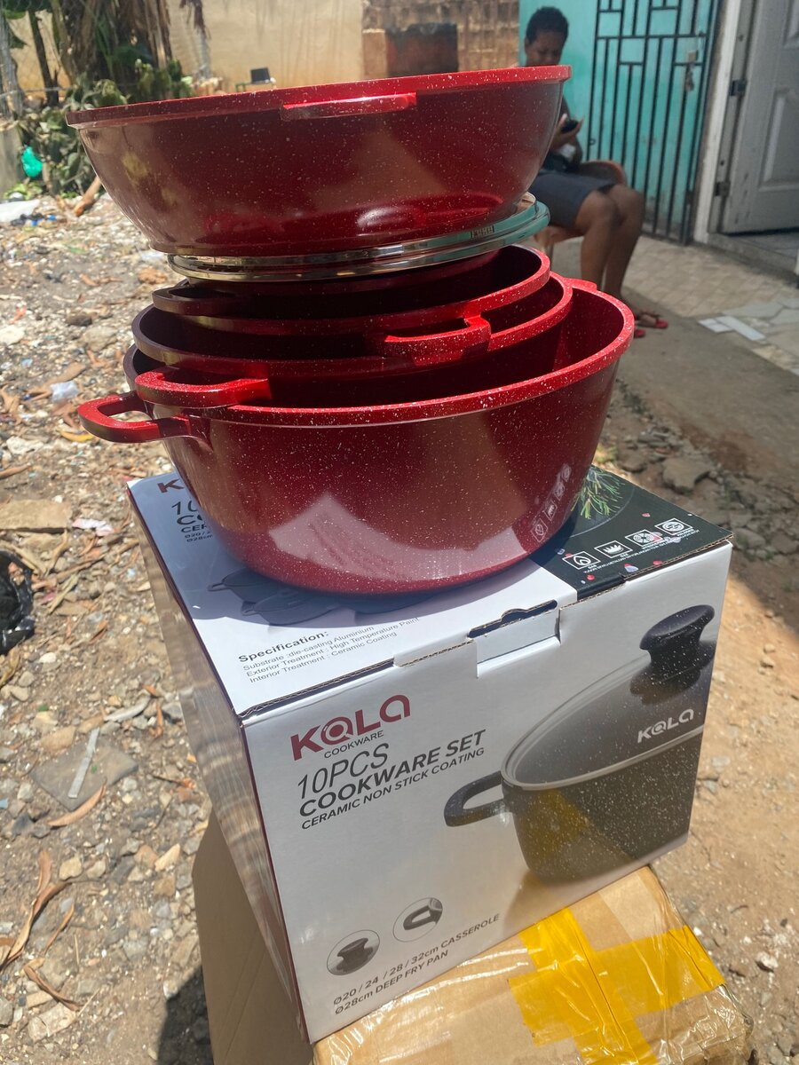 10 pieces granite cookware