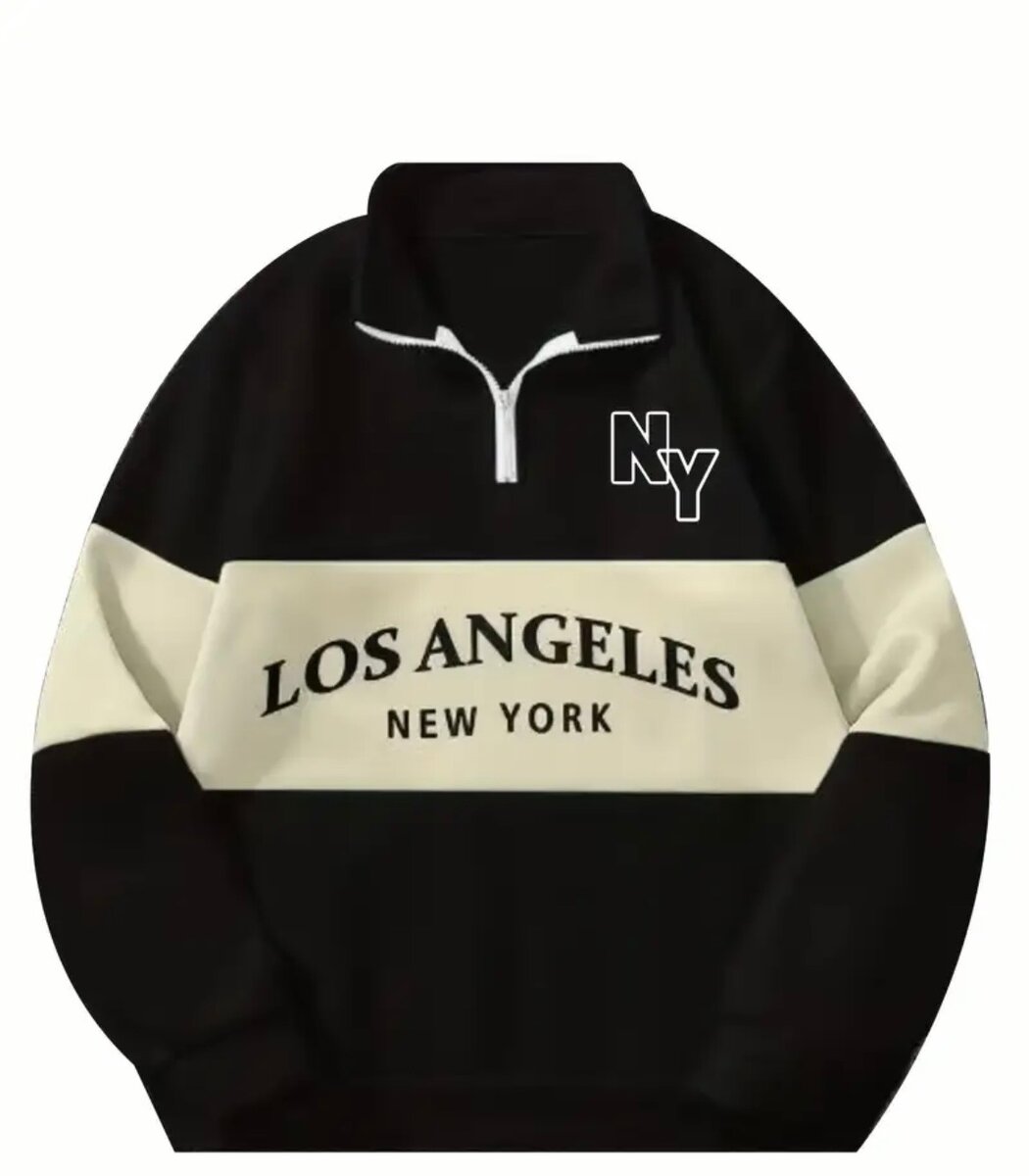 Pull à col zippé casual