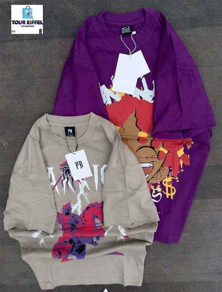 T-shirts colorés avec imprimé