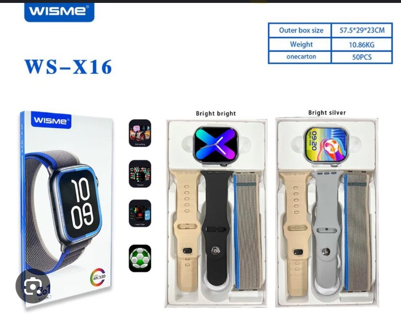 Wisme WS-X10 Smartwatch | 3-in