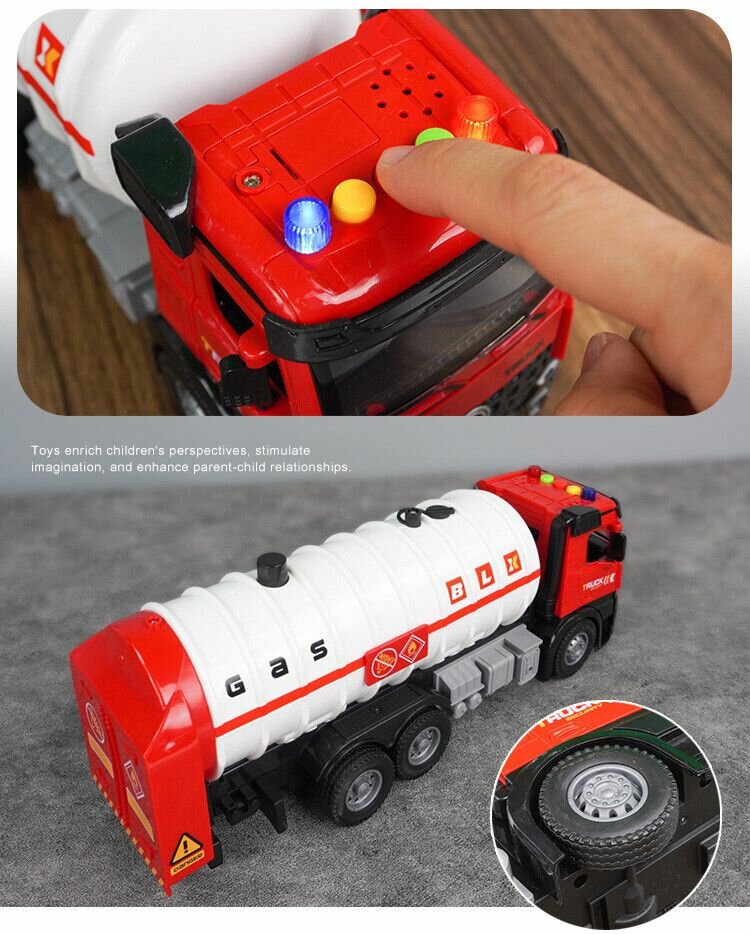 Camion-citerne jouet interactif
