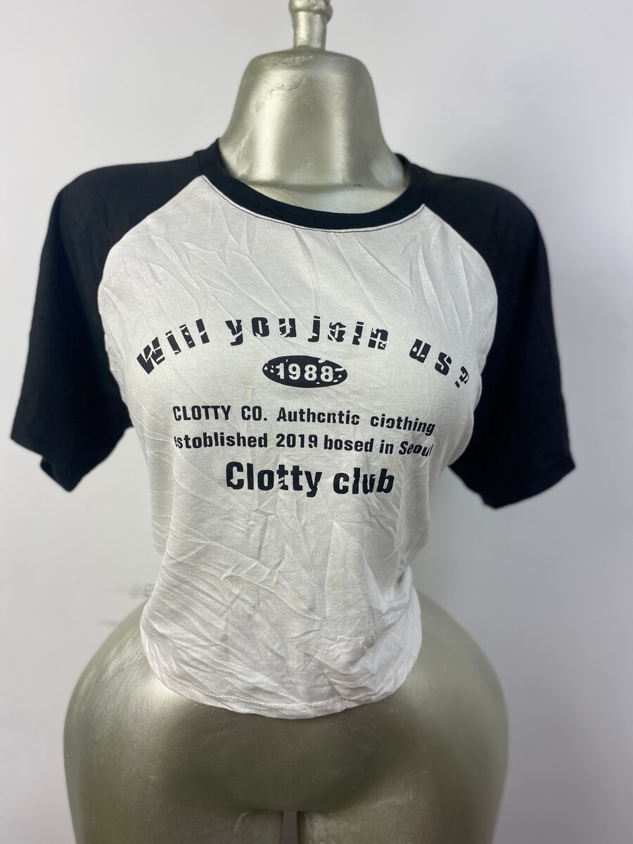T-shirt baseball femme Clotty
