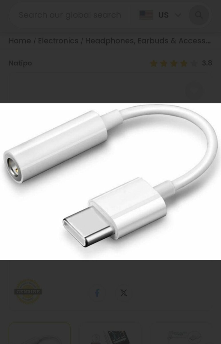 Samsung USB C  headset jack adapter