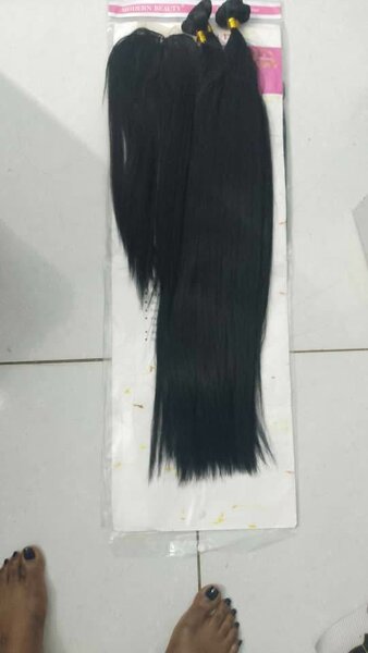 Extensions cheveux lisses noirs
