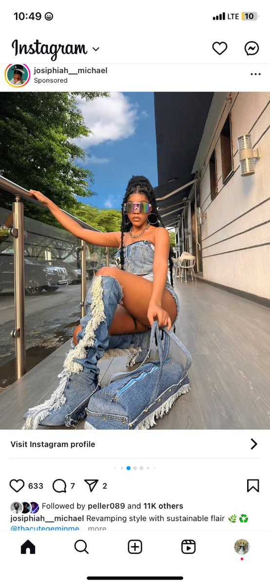 Customized thrifted jeans