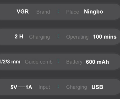 Tondeuse à cheveux vgr v-918meilleur qualité 🥇