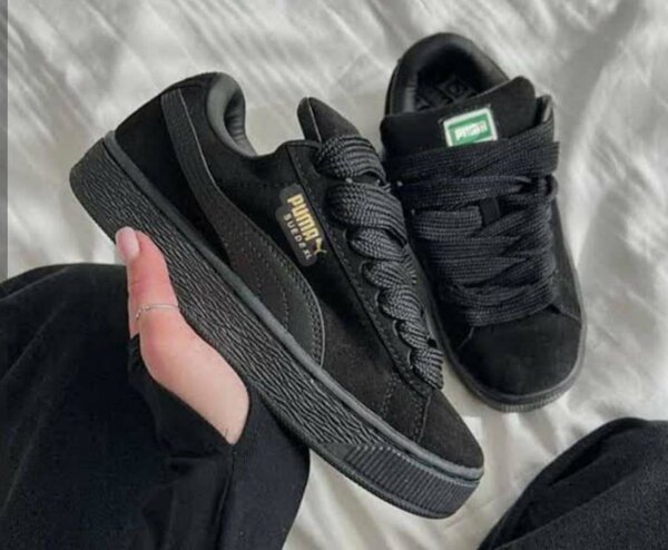 Baskets noires tendance