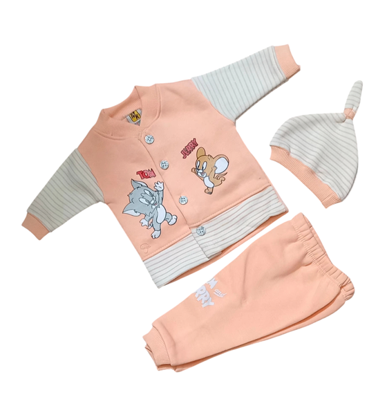New born baby Unisex 3pcs winter shirt and trouser set