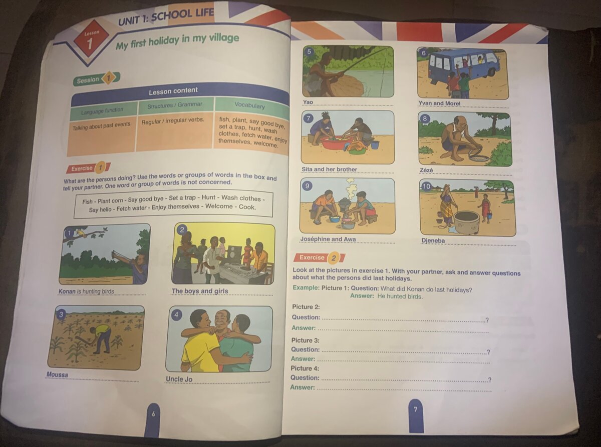Cahier d'exercices anglais
