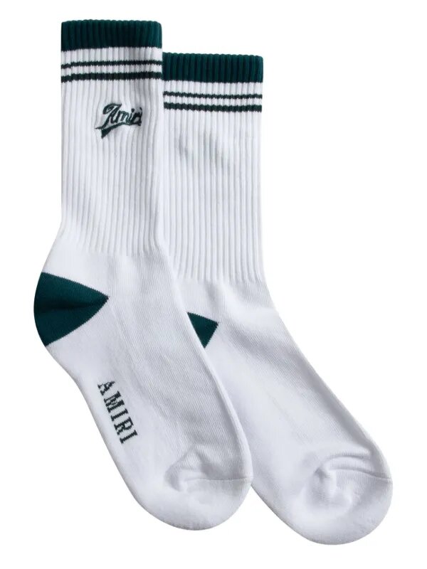 AMIRI intarsia-knit logo socks