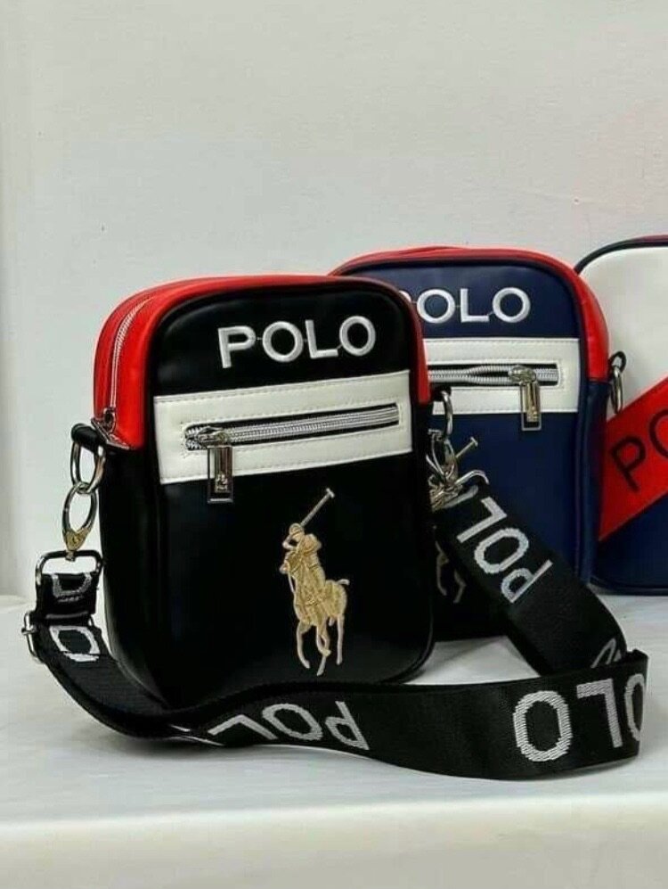 Sacoche POLO brodée. Qualité supérieure.