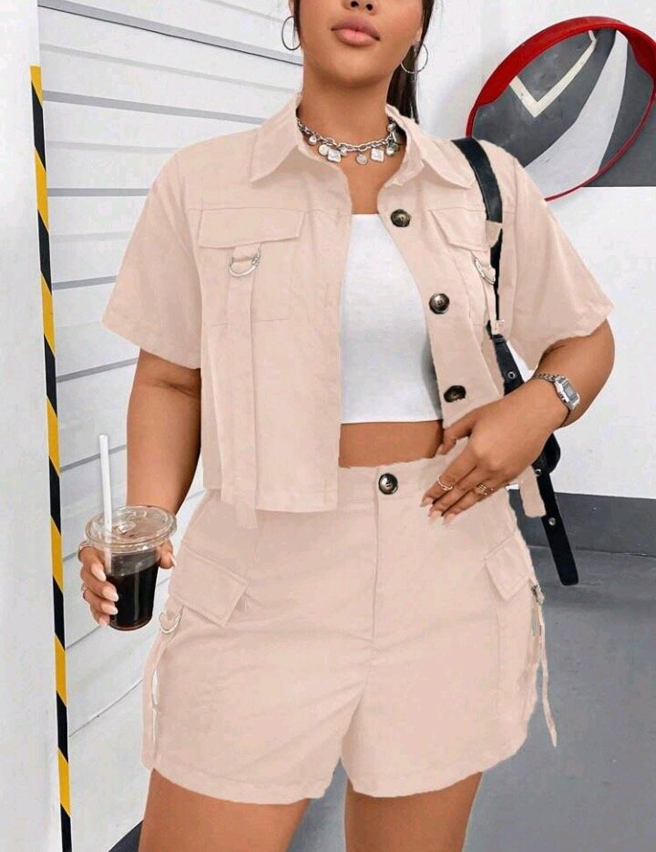 Ensemble court femme décontracté