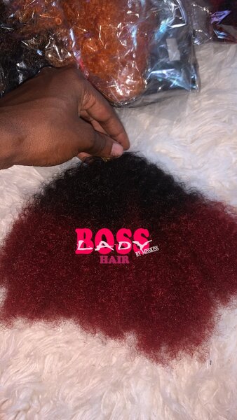 Meches twist 2tons rouge noir