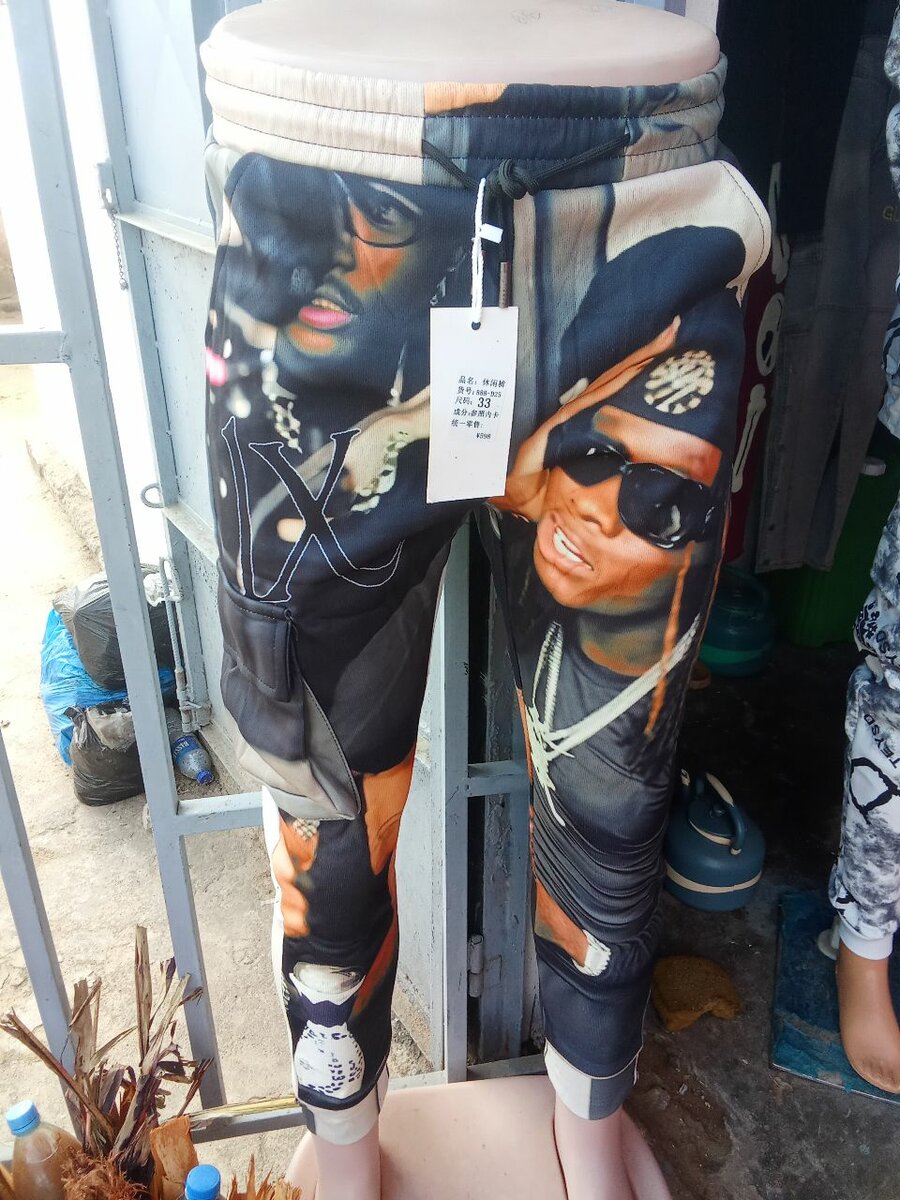 Pantalon imprimé graphique stylé