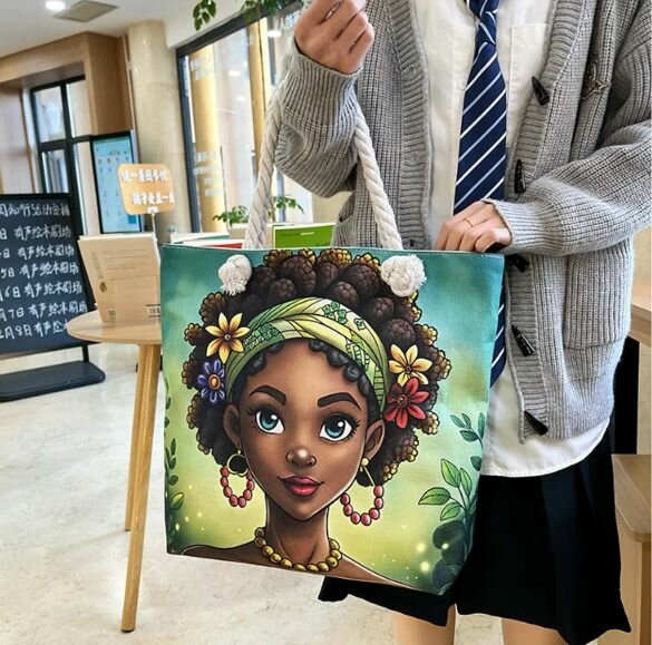 Boho Canvas Tote Bags