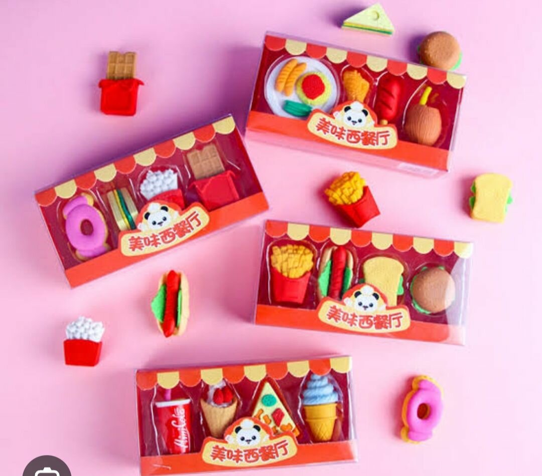 Fancy erasers.