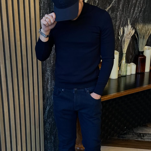 водолазка черная мужская