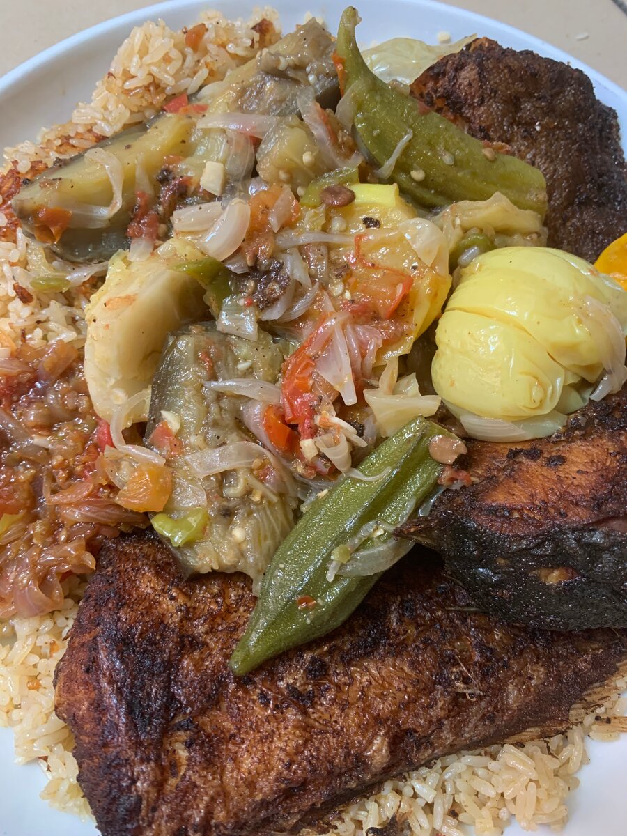 Plat de tchep au poulet