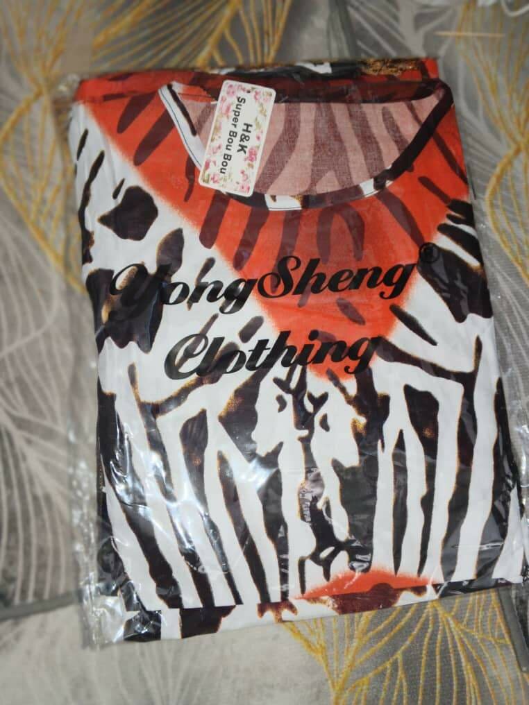 Robe longue à imprimé vibrant