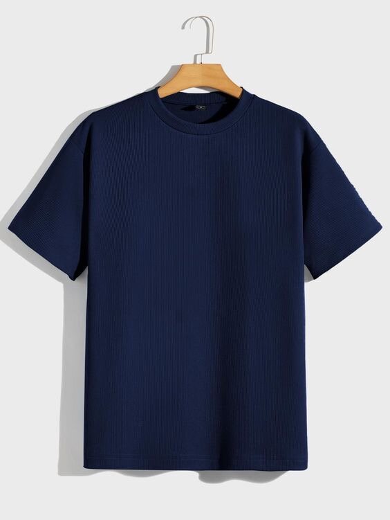 T-shirt bleu unisexe