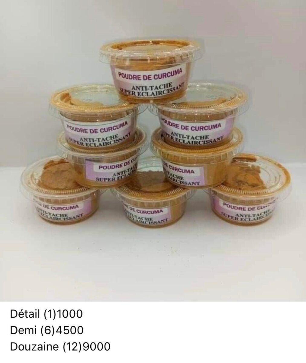 Argile,curcuma,acide citrique