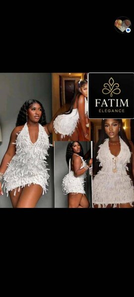 Robe à franges pour soirée