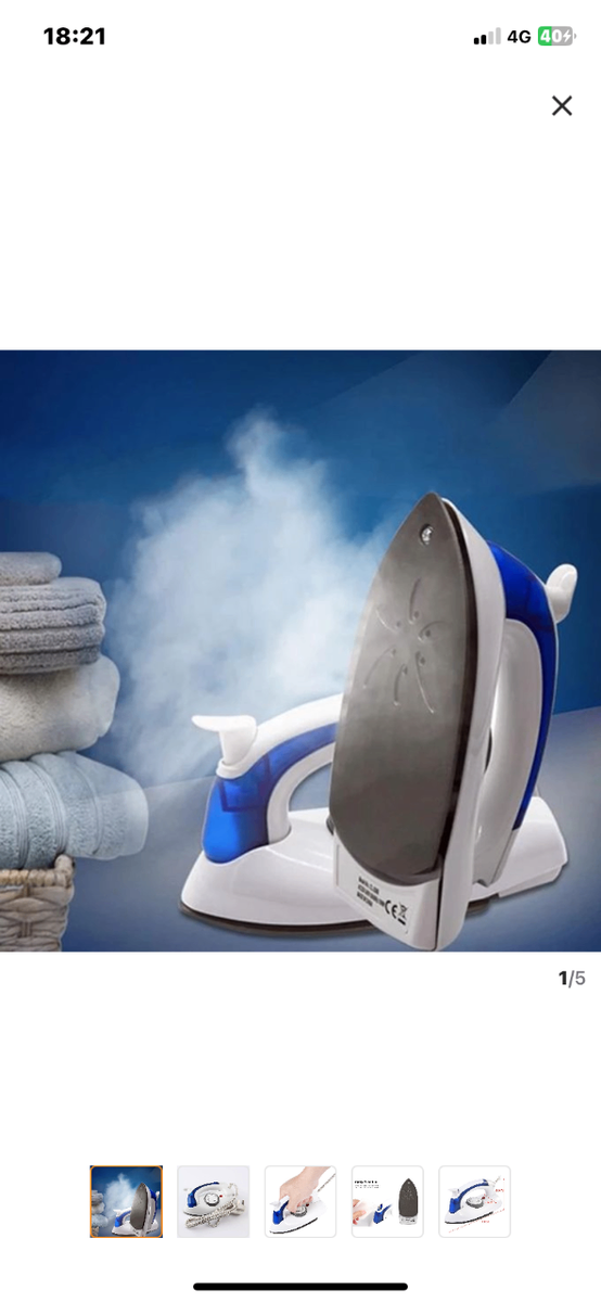 Fer à repasser pliable