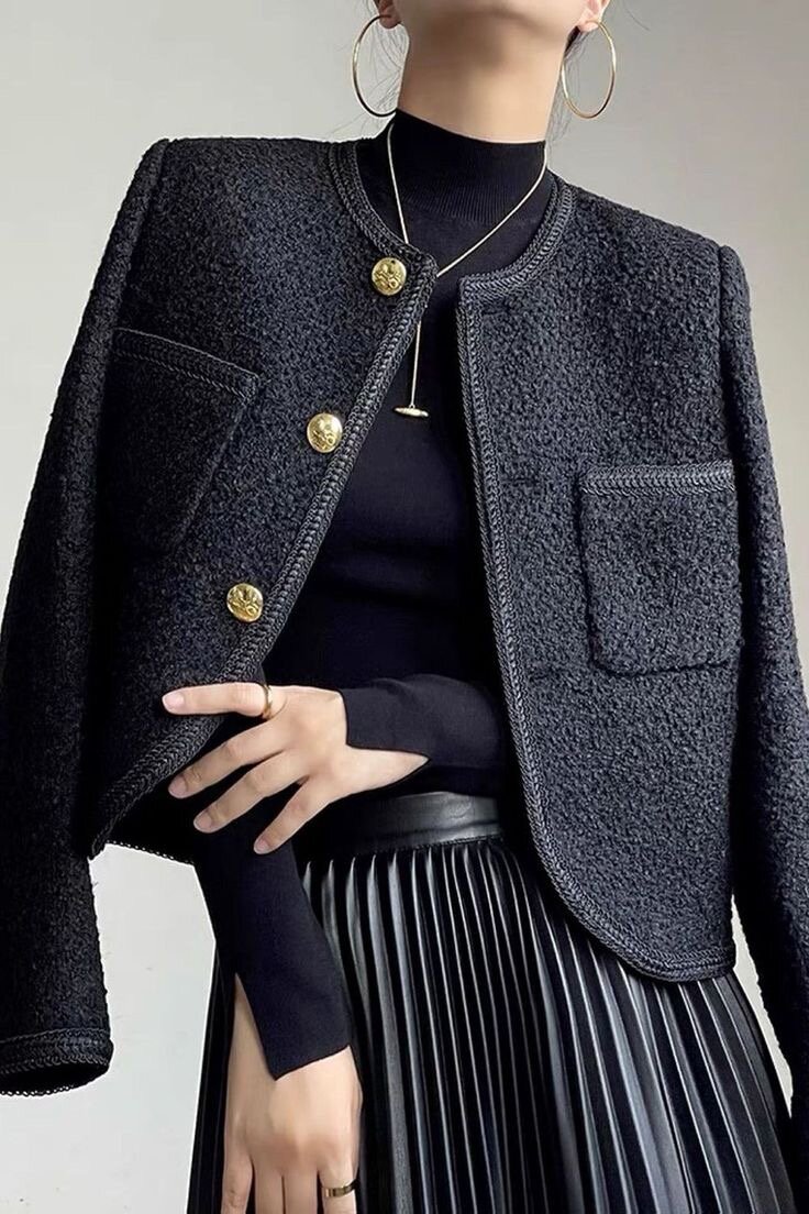 Veste femme tweed élégante