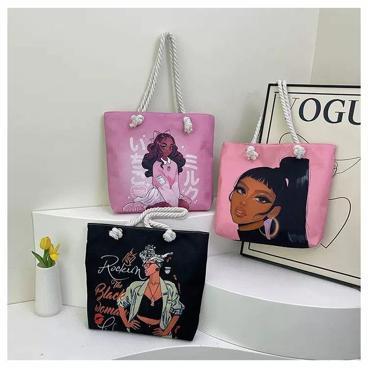 Sac cabas artistique coloré